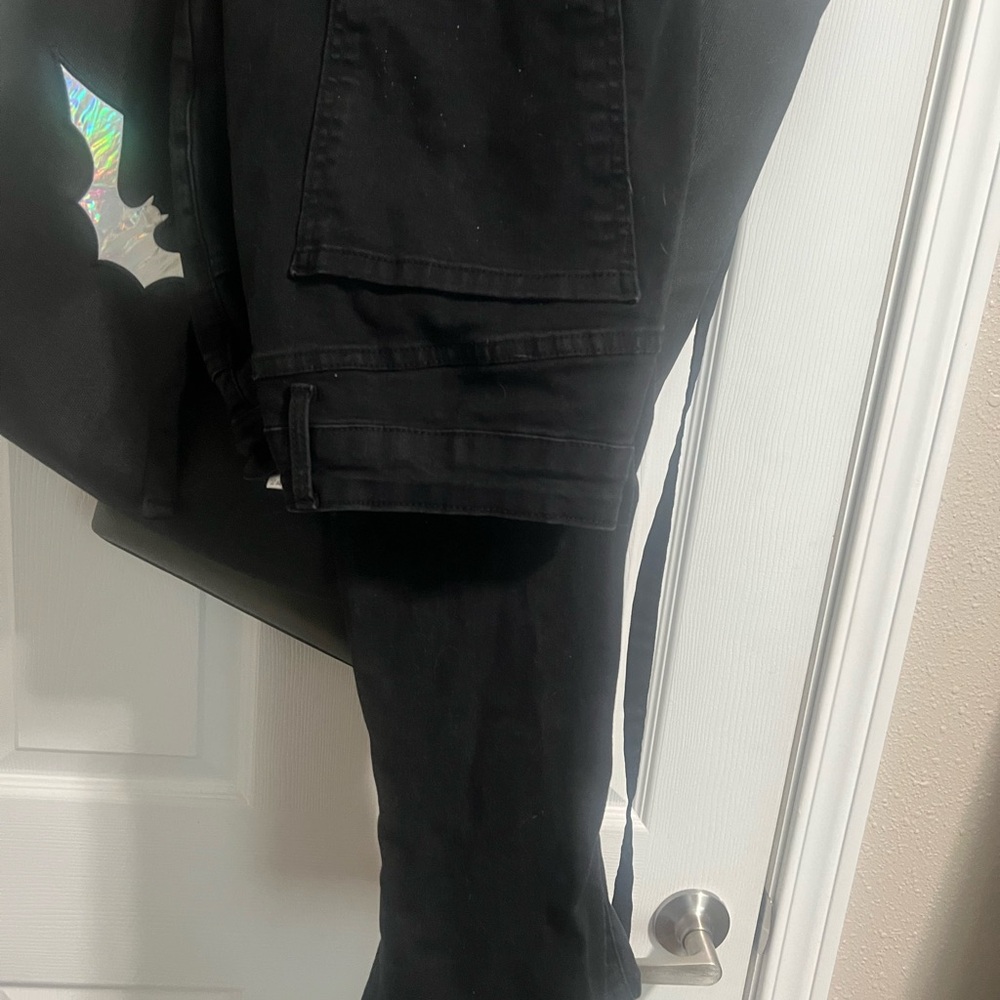 Black jeans extra long legs